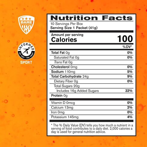 BARE PERFORMANCE NUTRITION, BPN Go Gel Endurance Gel, Vegan + Gluten Free Running Gel with 24g of Carbohydrates & 100 Calories per Gel Pack, 10 Single-Serving Gel Packs, Mixed Berry in Saudi Arabia