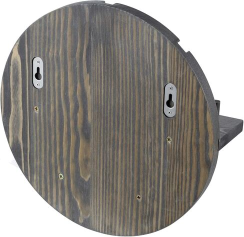 MyGift 2 Tier Wall Mounted Rustic Burnt Solid Wood Sports Championship Ring Holder with Basketball Cutout Backing, Jewelry Storage Display with 12 Pegs in Kuwait