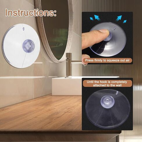 HARFINGTON 60pcs Small Rubber Suction Cups 20 30 45mm / 0.79" 1.18" 1.77" Suction Cups PVC Adhesive Suction Holder for Glass Home Kitchen Bathroom Organization in Saudi Arabia
