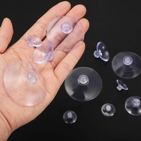 HARFINGTON 60pcs Small Rubber Suction Cups 20 30 45mm / 0.79" 1.18" 1.77" Suction Cups PVC Adhesive Suction Holder for Glass Home Kitchen Bathroom Organization in Saudi Arabia