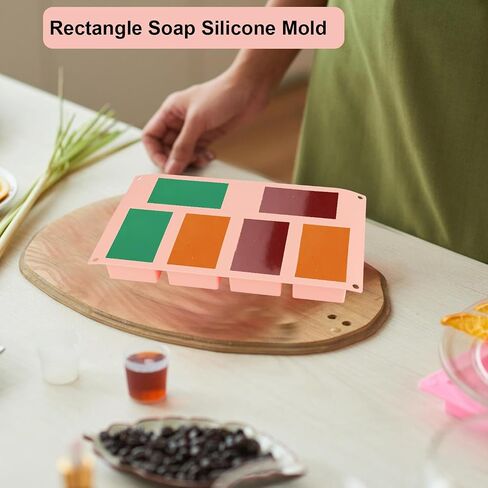 Nalchois Silicone Soap Molds, 6 Cavities Round with Flower Shape Silicone Molds for Homemade Craft Soap Mold, Chocolate Mold ＆ Ice Cube Tray, Non-Stick Easy Release BPA Free Mousse Cake Pan Purple in Saudi Arabia