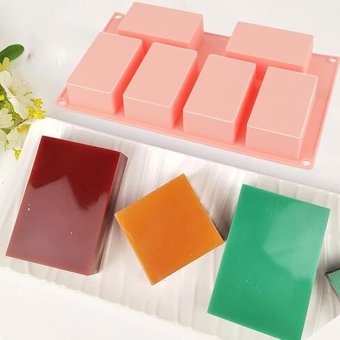 Nalchois Silicone Soap Molds, 6 Cavities Round with Flower Shape Silicone Molds for Homemade Craft Soap Mold, Chocolate Mold ＆ Ice Cube Tray, Non-Stick Easy Release BPA Free Mousse Cake Pan Purple in Saudi Arabia