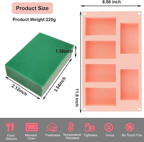 Nalchois Silicone Soap Molds, 6 Cavities Round with Flower Shape Silicone Molds for Homemade Craft Soap Mold, Chocolate Mold ＆ Ice Cube Tray, Non-Stick Easy Release BPA Free Mousse Cake Pan Purple in Saudi Arabia