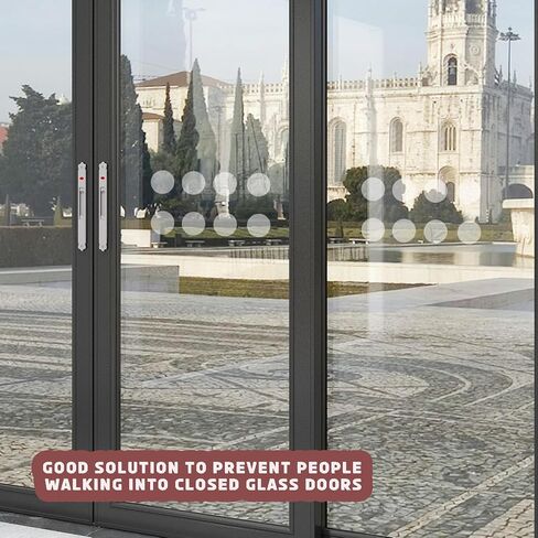60Pcs Etched Glass Safety Window Stickers, 50mm Square Glass Awareness Decals, Prevent Accidents & Bird Strikes, Residue-Free Removal, Indoor/Outdoor Use in Saudi Arabia