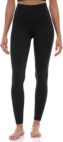 Ukaste Women's Petite Studio Essential 7/8 Length Yoga Leggings 23" - High Waisted Workout Active Tights Ankle Pants in Kuwait