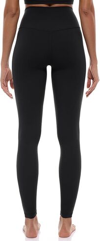 Ukaste Women's Petite Studio Essential 7/8 Length Yoga Leggings 23" - High Waisted Workout Active Tights Ankle Pants in Kuwait