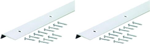M-D Building Products 67371 Edging A811 96-Inch Aluminum Moulding, Polished in Saudi Arabia