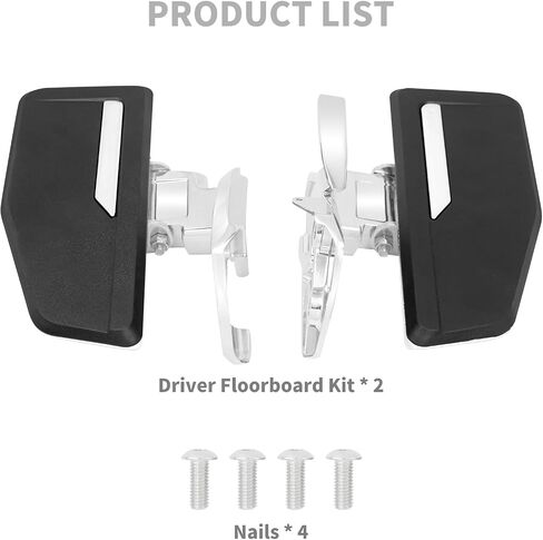Motorcycle Driver Floorboards Rider Front Footpegs Pedal Foot Peg Fit For Honda Gold Wing GL1800 GL1800BD DCT GL1800DA 2018-2023 Black in Saudi Arabia