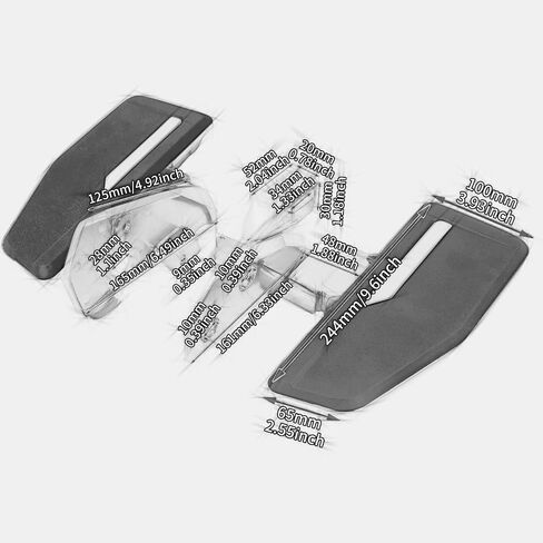 Motorcycle Driver Floorboards Rider Front Footpegs Pedal Foot Peg Fit For Honda Gold Wing GL1800 GL1800BD DCT GL1800DA 2018-2023 Black in Saudi Arabia