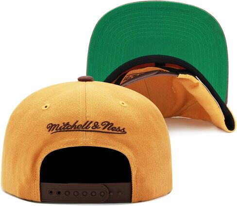Mitchell & Ness قبعة شيكاغو بولز سناباك للحوم البقر والبروكلي - قمح/بني/أخضر in Saudi Arabia