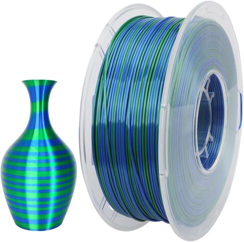 CC3D Silk Candy PLA Filament 1.75mm ديناميكي لون الحلوى Silk PLA 3D خيوط الطابعة 1KG متدرج متغير متعدد الألوان لامعة لمواد الطباعة FDM ثلاثية الأبعاد (حلوى الذهب الأحمر) in Kuwait