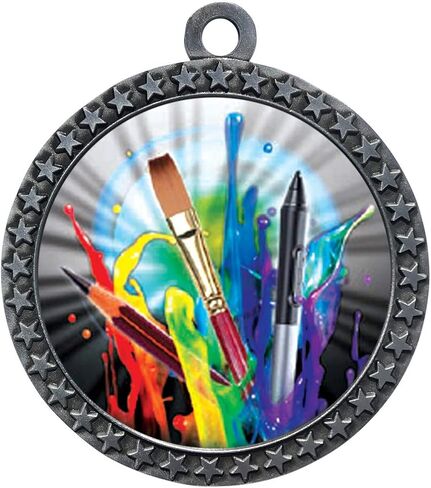 Express Medals Various 10 Pack Styles of Art Award Medals with Neck Ribbons Trophy Award Prize Gift in Kuwait