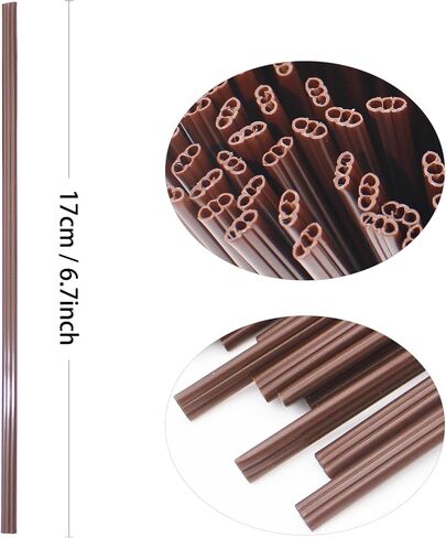 6.7 IN Three-hole Coffee Stirrers Sticks with Storage Jar, Disposable Plastic Drink Stirrer Sticks, 200 Stirrers, Use It As A Coffee Straws in Saudi Arabia