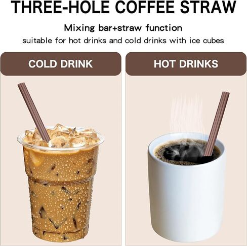 6.7 IN Three-hole Coffee Stirrers Sticks with Storage Jar, Disposable Plastic Drink Stirrer Sticks, 200 Stirrers, Use It As A Coffee Straws in Saudi Arabia