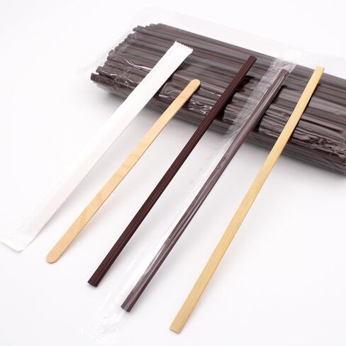 6.7 IN Three-hole Coffee Stirrers Sticks with Storage Jar, Disposable Plastic Drink Stirrer Sticks, 200 Stirrers, Use It As A Coffee Straws in Saudi Arabia