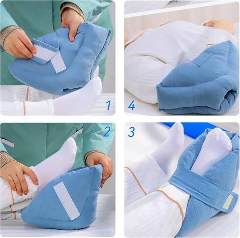 Heel Protector Cushion Heel Protectors for Pressure Sores in Bed and Heel Protectors for Bed Sores, Heel Cushions for Heel Pain Relief, Foot Heel Pillows for Bedridden Patients in Saudi Arabia