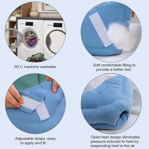 Heel Protector Cushion Heel Protectors for Pressure Sores in Bed and Heel Protectors for Bed Sores, Heel Cushions for Heel Pain Relief, Foot Heel Pillows for Bedridden Patients in Saudi Arabia