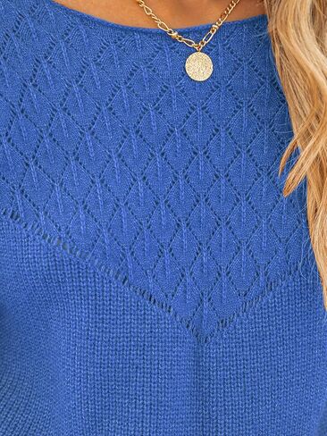 سترة نسائية من CUPSHE ذات فتحة منقطة ورقبة دائرية وأكمام طويلة in Kuwait