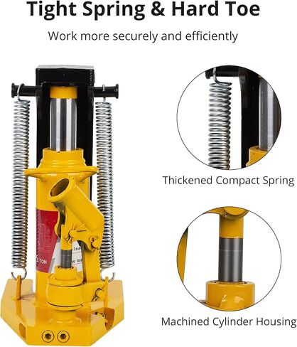 Toe Jack Lift Hydraulic Machine Floor Jack, 10T on Toe Jack Lift, 20T on Top Lift Jack with Manual Hand Pump, Hydraulic Toe Jack Heavy Duty Truck Travel Trailer Repair, Lift Capacity 10-20Ton in Saudi Arabia