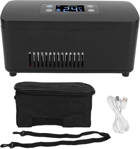 Cooler Box Portable, Cooler Travel Case Portable Refrigerator Mobile Fridge Electric Refrigerated for Home Rechargeable Reefer Car Refrigerator Vehicle Intelligent in Saudi Arabia