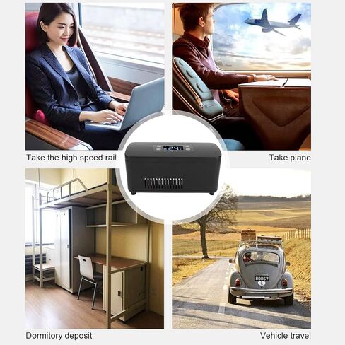 Cooler Box Portable, Cooler Travel Case Portable Refrigerator Mobile Fridge Electric Refrigerated for Home Rechargeable Reefer Car Refrigerator Vehicle Intelligent in Saudi Arabia
