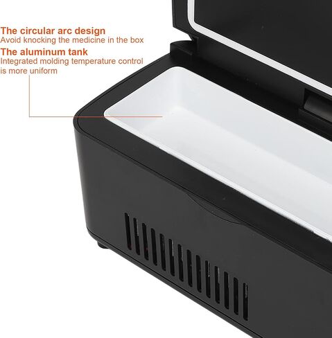 Cooler Box Portable, Cooler Travel Case Portable Refrigerator Mobile Fridge Electric Refrigerated for Home Rechargeable Reefer Car Refrigerator Vehicle Intelligent in Saudi Arabia