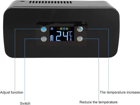 Cooler Box Portable, Cooler Travel Case Portable Refrigerator Mobile Fridge Electric Refrigerated for Home Rechargeable Reefer Car Refrigerator Vehicle Intelligent in Saudi Arabia