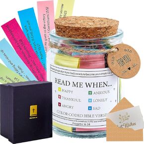 Bible Verse Jar, The Hope Jar Bible Verses, Read Me When Bible Verses Jar, Bible Accessories, Prayer Jar, Bible Stuff, Bible Verse Cards Scripture, Christian Gifts for Father Day