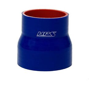 HPS HTSR-200-225-L225-BLUE Silicone High Temperature 4-ply Reinforced Reducer Coupler Hose, 60 PSI Maximum Pressure, 2.25" Length, 2" > 2.25" ID, Blue