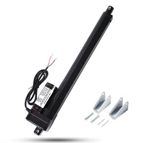 16 Inch 16" 400mm High Speed 1.34"/s 34mm/s 400N 88lbs DC12V Heavy Duty Electric Linear Motion Actuator Motor with Mounting Brackets IP65