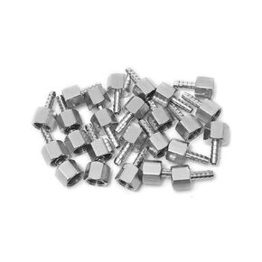 LTWFITTING Bar Production Stainless Steel 316 Barb Fitting Coupler 1/4" Hose ID x 3/8" Female NPT Air Fuel Water (Pack of 25)