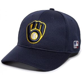 Milwaukee Youth Baseball Hat Adjustable Brewers Team Cap Navy, One Size