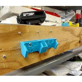 MK18xxB 4-slot Battery Rack for Makita 18V LXT. Latching Storage Rack 18V BL1830B … BL1860B, USA PN MK18x4-WR