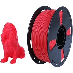 CC3D PLA Max Glory Red PLA Filament 1.75 mm 3D Printer Filament 1KG 2.2LBS Spool 3D Printing Material PLA Pro Plus Filament USA Flag Red Color PLA + Filament