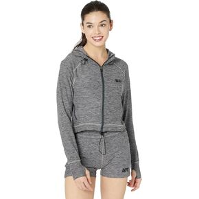 UFC Long Sleeve Full Zip Hooded Jacket for Women – Blended Polyester – Raglan Sleeves – Front Zipper Closure