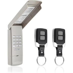 Garage Door Opener Keypad with 2 Garage Door Opener Remote for Liftmaster Chamberlain Craftsman Garage Door Opener Remote Keypad 877MAX 893LM 893Max 971LM 371LM, Purple Yellow Red Orange Learn Button