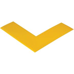 Boxes Fast Mighty Line™ Deluxe Safety Tape Angles, 6" x 6" x 2", Yellow, (Pack of 24)