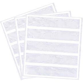 PATIKIL 5 x 1 Inch Safety Reflective Stickers, 15Pcs 500cd/lx.m2 Warning Sticker Waterproof Reflector Tape Strip for Night Safety Backpacks Bicycles, White