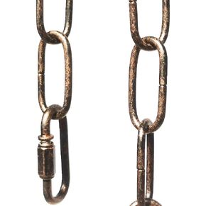 6ft Aged Bronze Finish Lighting Chain Industrial Style Deco Chain (3mm)