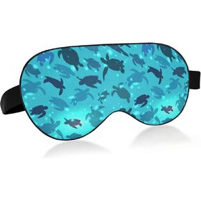 xigua Breathable Sleeping Eyes Mask, Cool Feeling Eye Sleep Cover for Summer Rest, Elastic Contoured Blindfold for Women & Men Travel, Cool Owl Eyes