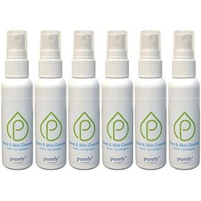 Hand and Skin Cleanser (50ml, 6pk) - Hypoallergenic, Antimicrobial, Hypochlorous Technology, Great for Sensitive Skin; Promotes Natural Defense Against Eczema, Dermatitis, Acne.