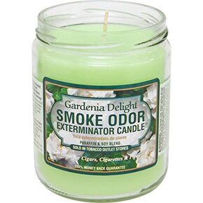 Smoke Odor Exterminator 13oz Jar Candle, Gardenia Delight