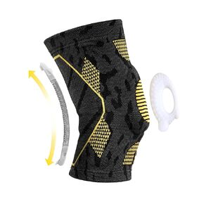 CopperJoint Patella Knee Sleeve with Patella Gel Pad & Knee Brace with Side Stabilizers - Knee Support & Compression for Knee Injury, Patella Tendonitis, Meniscus Tear - Copper Infused Medium