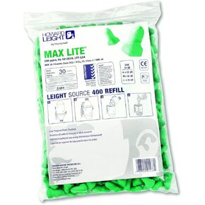 Howard Leight by Honeywell Max Lite Earplug Refill for Leight Source 400 Dispenser, 200-Pairs (LPF-LS4)