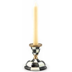 MACKENZIE-CHILDS Courtly Check Short Candlestick