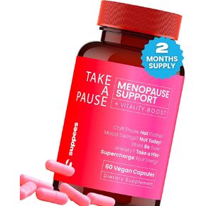 Natural Menopause Relief Supplement for Women: 2-Month Supply, One Daily Capsule for Hot Flashes, Night Sweats, Mood Swings, Hormone Balance, Bloating and Sleep Support