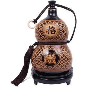 Chinese Black Myth Gourd, Water Bottle, Cold Water Only, Daily Drinking Use, Outdoor, Children Gift, Art and craft decoration, Meant To Bring Wealth, Home Decor Bottles