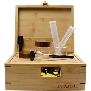 Upgraded Multi-functional Bamboo Organizer Combo Box Bamboo Box with Tray Bamboo Box with Tools and Accessories Great Gift for Father or Husband!
