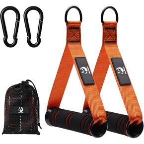 Slim Panda Exercise Handles, Resistance Band Handle, Heavy Duty Handle Attachments for Cable Machine, Pull Down Home Gym for Fitness, Workout, Crossover Tricep Exercise