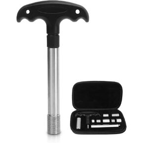 Pool Cue Weight Bolts, 8 Weight Options SUS and Aluminum Djustable Weight Billiard Screw Tool, Pool Cue Weight Bolts Kit for Predator Pool Billiard Cues with Detachable Handle